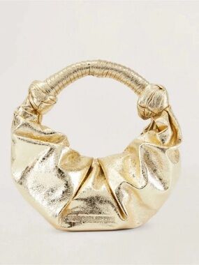 Simon Miller Gold Lame Lopsy metallic bag